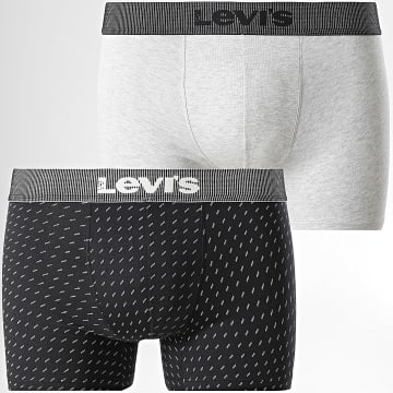 Levi's - 2er-Pack Boxershorts 701232215 Schwarz Grau meliert