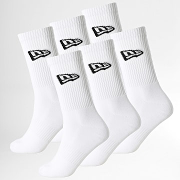 New Era - Lote de 6 pares de calcetines 60595134 Blanco