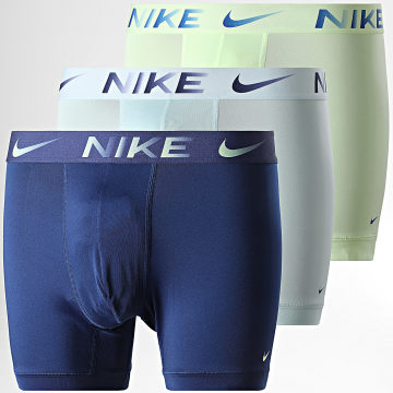 Nike - Lot De 3 Boxers Dri-Fit Essential Micro KE1157 Bleu Marine Bleu Clair Vert Clair