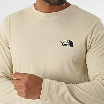 The North Face - Camiseta Manga Larga Simple Cúpula A87QN Beige
