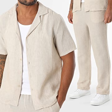 Uniplay - Set camicia e pantaloni a maniche corte 127 Beige Chiné