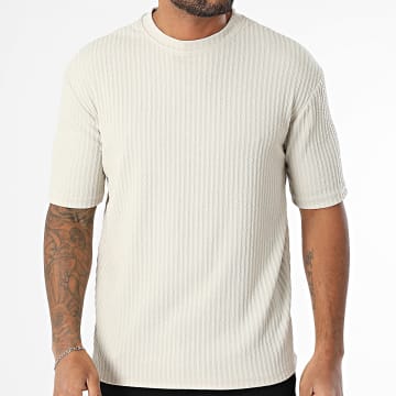Uniplay - 181 Camiseta oversize de rayas beige
