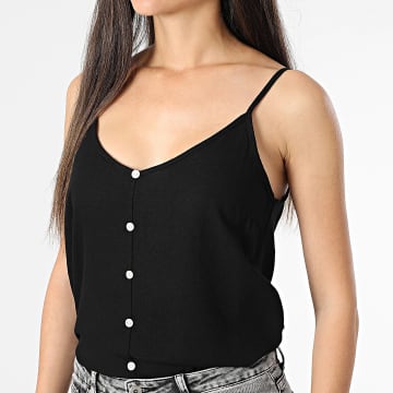 Vero Moda - Débardeur Crop Femme Milo Noir