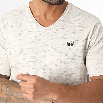 Kaporal - T-Shirt V-Ausschnitt Beter Beige meliert