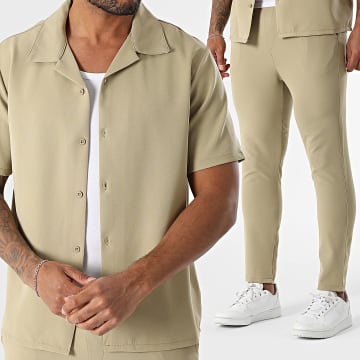 KZR - Set Hemd Kurzarm und Hose Khaki Grün