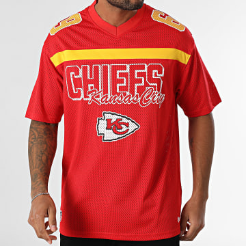 New Era - Camiseta oversize cuello pico Kansas City Chiefs 60596388 Rojo