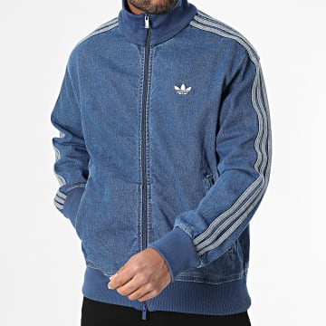 Adidas Originals - Veste Zippée Jean JC6233 Bleu Denim