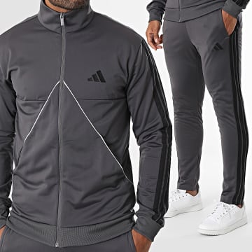 Adidas Sportswear - Ensemble De Survetement A Bandes Tiro JI8863 Gris Anthracite