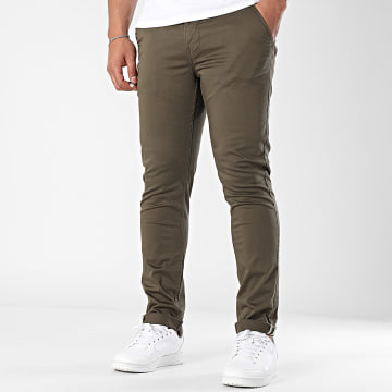 American People - Pantaloni Motor Chino 111-01 Verde Khaki