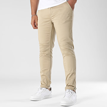 American People - Pantaloni Chino Motor 111-01 Beige scuro