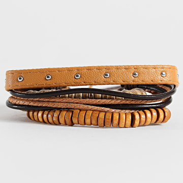 Deeluxe - Lot de 4 bracelets 05T9800M Beige Camel