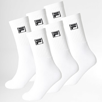 Fila - Lot De 6 Paires De Chaussettes F9000 Blanc