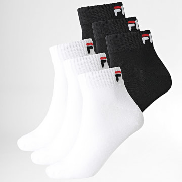 Fila - Set van 6 paar sokken F9300 Zwart Wit
