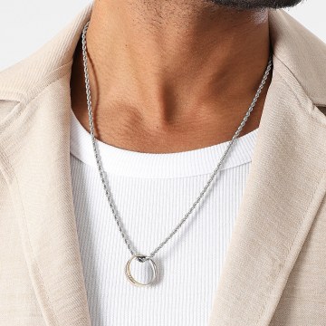 LBO - Collar Con Colgante Anillo Plata/Oro