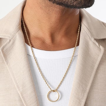 LBO - Collar con Anillo de Oro Colgante