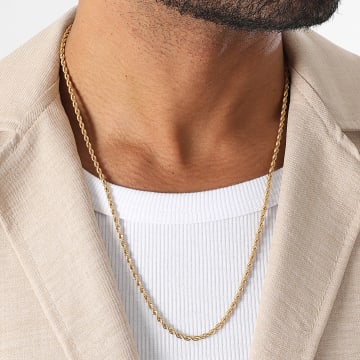 LBO - Collana a maglie in corda d'oro da 3 mm