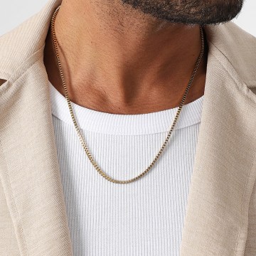 LBO - Collana in maglia veneziana dorata da 2,5 mm