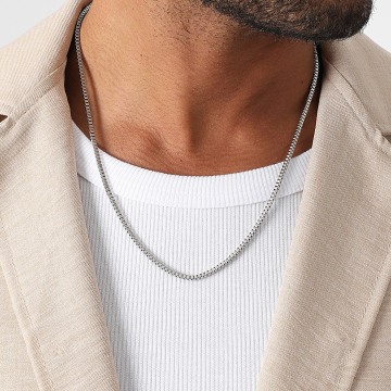 LBO - Collana a maglie veneziane d'argento da 2,5 mm