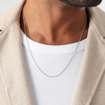 LBO - Collana Forcat in maglia d'argento da 1,5 mm