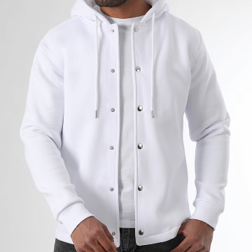 LBO - Effen jack met capuchon 3782 Wit