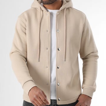 LBO - Veste Unie Avec Capuche 3784 Beige