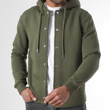 LBO - Veste Unie Avec Capuche 3785 Vert Kaki