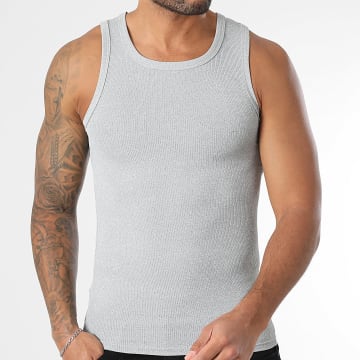 LBO - 1929 Slim Ribbed Tank Top Heather Grey