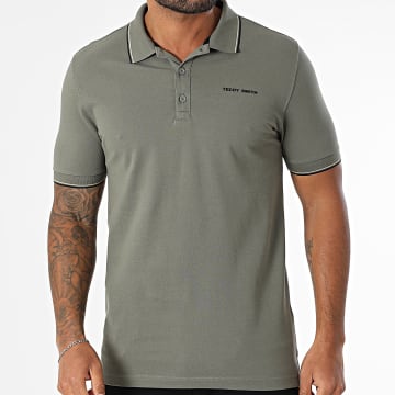 Teddy Smith - Pasian 11316819D Kurzärmeliges Polo-Shirt Khaki Grün