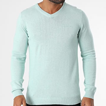 Teddy Smith - Pullover mit V-Ausschnitt Pulser 3 11516830D Türkis meliert