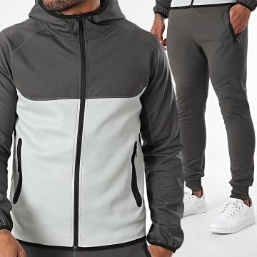 Zayne Paris  - Trainingsanzug 713 Anthrazitgrau Hellgrau