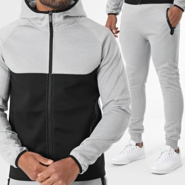 Zayne Paris  - Trainingsanzug 713 Grau meliert Schwarz