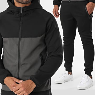 Zayne Paris  - Trainingsanzug 713 Schwarz Grau Anthrazit