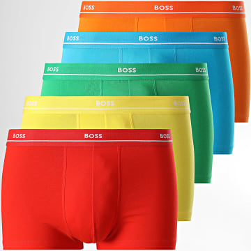 BOSS - Confezione da 5 boxer 50489616 Rosso Arancione Giallo Azzurro Verde