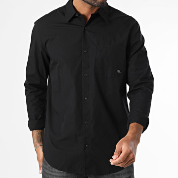 Calvin Klein - LV040QM160 Camisa de manga larga Negra