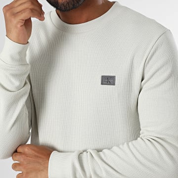 Calvin Klein - Sudadera de cuello redondo 7117 Beige claro