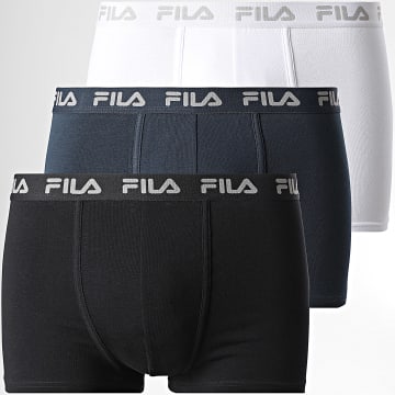 Fila - Lot De 3 Boxers FU5004 Bleu Marine Noir Blanc