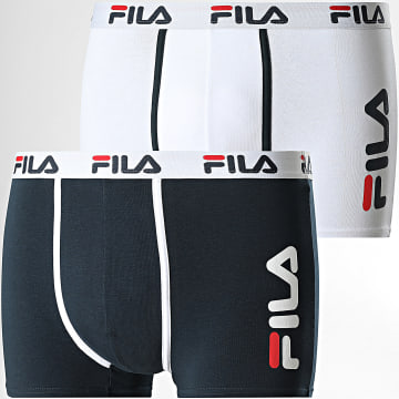Fila - Set di 2 boxer FU5040 bianchi e marini