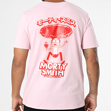 Rick Et Morty - Camiseta oversize Morty Smith Rosa Rojo