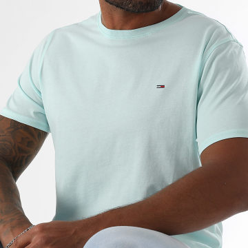 Tommy Jeans - Tee Shirt Tjm Xslim Jersey 4411 Turquoise Clair