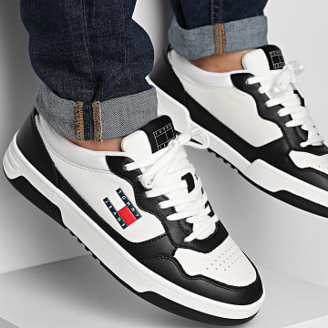 Tommy Jeans - Baskets Cupsole Leather Essential 1443 Ecru