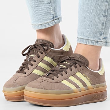 Adidas Originals - Baskets Femme Gazelle Bold W JI2697 Earth Strata Powder Yellow Footwear White