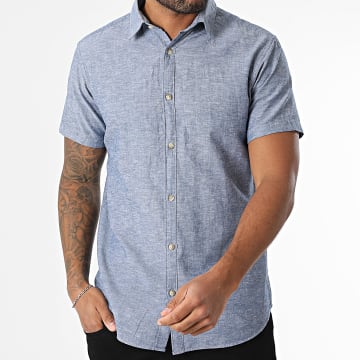 JJREBEL - Shirt Kurzarm Moss Sunny Blau Denim