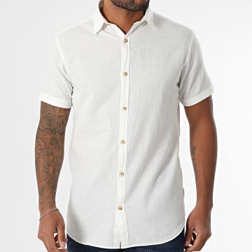 JJREBEL - Shirt Kurzarm Moss Sunny Weiß