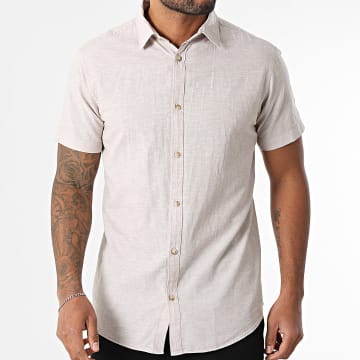 JJREBEL - Shirt Kurzarm Moss Sunny Beige
