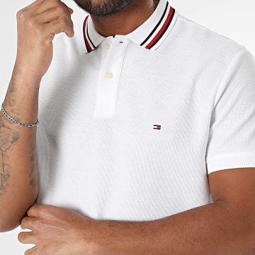 Tommy Hilfiger - Polo Manches Courtes Collar 8484 Blanc