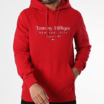 Tommy Hilfiger - Sweat Capuche Center Stack 8672 Rouge