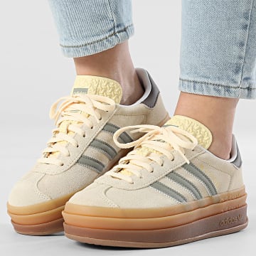 Adidas Originals - Baskets Femme Gazelle Bold W JI2696 Warm Vanilla Silver Pebble Earth Strata