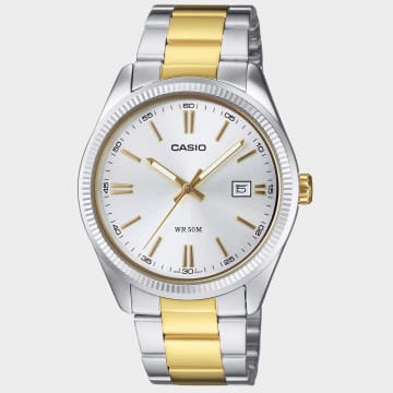 Casio - Collezione orologi MTP-1302PSG-7AVEF Argento Dorato Bianco