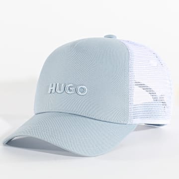 HUGO - Casquette Trucker Marsel 50535942 Bleu Clair Blanc