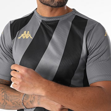 Kappa - Maillot Gaboupre Slim Player 341V59W Negro Gris Oro